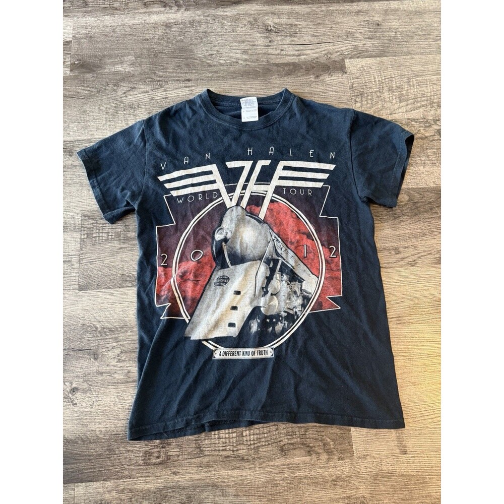 Van Halen 2012 World Tour T-Shirt A Different Kind of Truth Concert Band Tee S